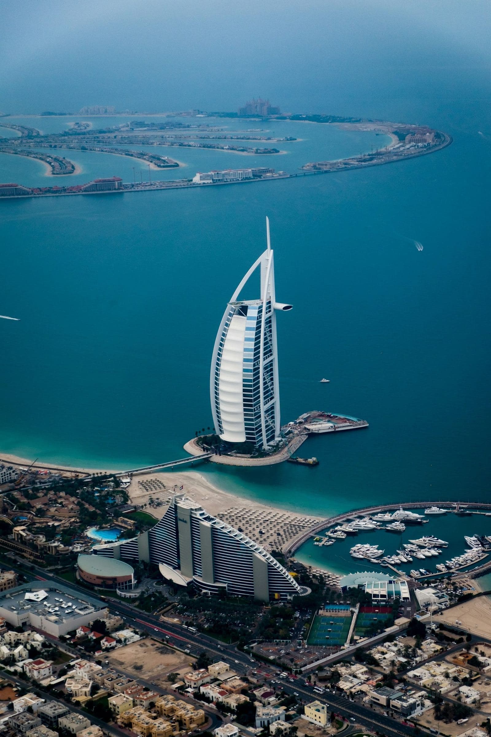 Дубай ночью — Burj Al Arab