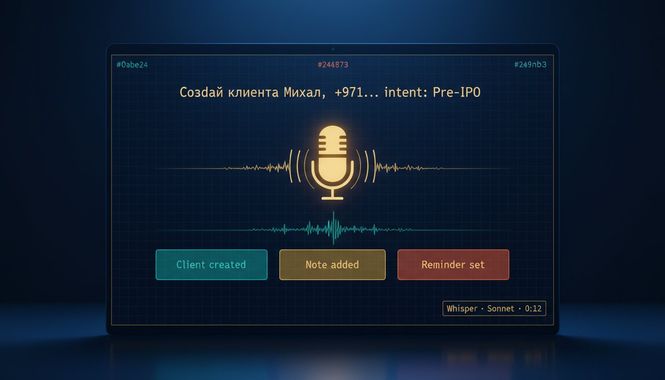 Управляйте CRM голосовыми сообщениями