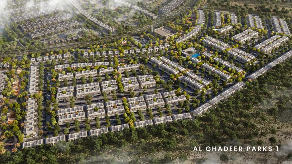 Al Ghadeer Parks — Al Ghadeer, Seih Al Sedeirah: визуализация застройщика