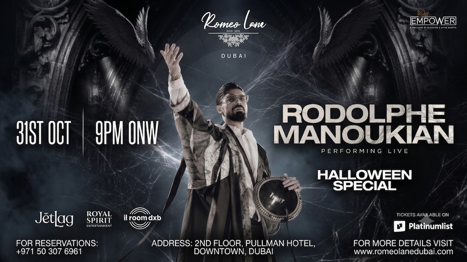Halloween After Dark Presents Rodoulphe Manoukian Live at Romeo Lane Dubai