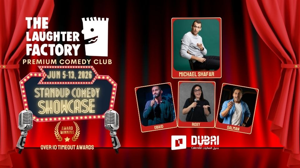 The Laughter Factory Returns to Dubai This June with Michael Shafar and an International Comedy Line-Up